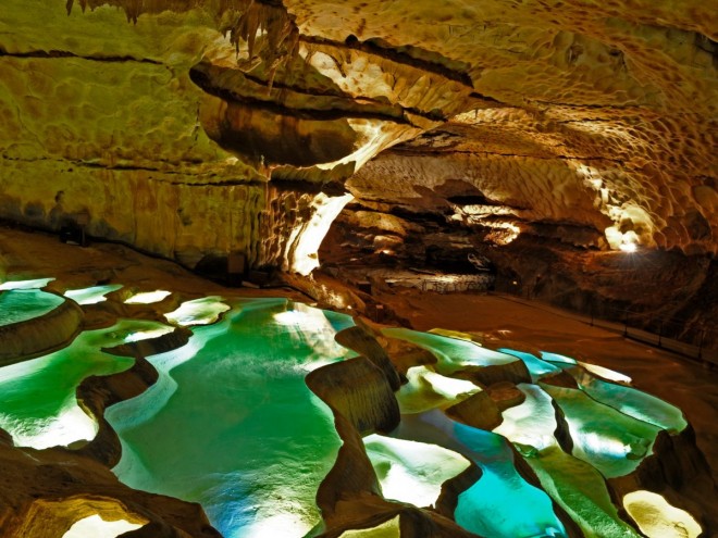 Grottes de St-Marcel d'Ardèche. Франция.